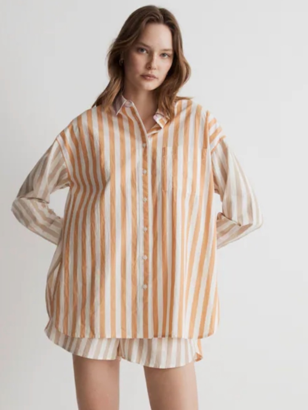 Madewell Signature Poplin Oversized Shirt
